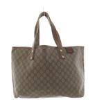 グッチ GUCCI シェリーライン GGスプリーム トートバッグ ハンドバッグ レザー 茶 ブラウン 211134 /AN12 ■OH