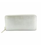 ランバンオンブルー LANVIN en Bleu 長財布 ラウンドファスナー 小銭入れ シルバーカラー /MI