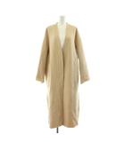 イエナ IENA 20AW MANTECOダブルフェイスコート ノーカラー ロング トッパー ウール 38 ベージュ 20020900517030 /KU