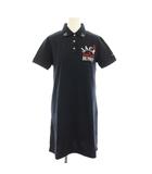 パーリーゲイツ PEARLY GATES ジャックバニー Jack Bunny!! ゴルフウェア ポロシャツワンピース ミニ 半袖 ロゴ刺繍 スタッズ 1 紺 ネイビー 263-224604 /YT