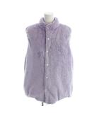 ツモリチサト TSUMORI CHISATO 中綿ベスト リバーシブル M 紫 パープル スタンドカラー 袖なし /AP