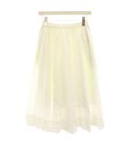 イエナ IENA 23SS タイプライターギャザータックスカート フレアスカート 34 白 ホワイト マキシ ロング 23060900910010 /HN