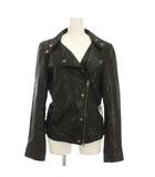 バーニーズニューヨーク BARNEYS NEW YORK ライダースジャケット 革ジャン 羊革 アウター ジップアップ 38 黒 ブラック 長袖 251148 /YM