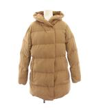 プラステ PLST ダウンコート 上着 M 茶 ブラウン フード付き /HN