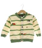 ザノースフェイス THE NORTH FACE カーディガン ボーダー柄 80 緑 グリーン 白 ホワイト NTB12560 /AN56