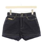 ディー&ジー ドルガバ ドルチェ&ガッバーナ D&G ショートパンツ デニム ジップフライ ストレッチ ロゴパッチ 38 インディゴ /BB