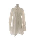 スナイデル SNIDEL ワンピース F 白 ホワイト ストライプ柄 ミニ シャツカラー 長袖 SWNO221077 /AU