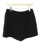 クロエ CHLOE ショートパンツ サイドファスナー くるみボタン 38 黒 /TK