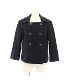 マディソンブルー MADISONBLUE ジャケット アウター ショート丈 ウール ダブル ワンカラー S 紺 ネイビー /BB