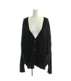 ダンケシェーン Danke schon カーディガン F 黒 ブラック Vネック 長袖 ポケット /AP