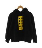 モンクレール MONCLER GENIUS MAGLIA パーカー プルオーバー ロゴ M 黒 ブラック 黄 イエロー D20968203150 /AN23