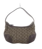 ゲンテン genten ショルダーバッグ ワンショルダー キャンバス レザー 茶 /YO17