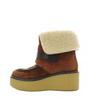 エルメス HERMES エミスフェール ムートンブーツ ショートブーツ 35.5 茶 cl232029Z /KH