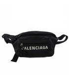 バレンシアガ BALENCIAGA WHEEL BELT PACK ウィール ベルトパック ウエストバッグ ボディバッグ ロゴ刺繍 黒 533009 /KH ■OH