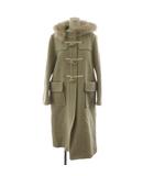 ジルバイジルスチュアート JILL by JILLSTUART ダッフルコート ロング丈 フード ファー アウター S グレー 125-1251006 /AN17