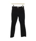 スキニー デニムパンツ ジーンズ ジップフライ 00 黒 /BM