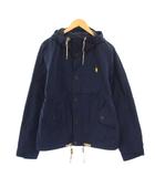 ポロ ラルフローレン POLO RALPH LAUREN マウンテンパーカー ジャケット アウター ショート丈 ワンカラー ロゴ 刺繍 ワンポイント M 紺 ネイビー /BB
