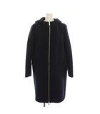 ユナイテッドアローズ UNITED ARROWS フードジップコート ロング アウター 36 紺 ネイビー 1525-147-3552 /YM