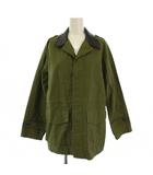 マカフィー MACPHEE トゥモローランド 23AW スラブバックサテン ミリタリージャケット 36 カーキ 12-07-34-07103 /BM