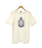 ブルーブルー BLUE BLUE Tシャツ 4 白 フロントプリント 半袖 アンカーモチーフ /JP