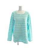 ブルーブルー BLUE BLUE Tシャツ 4 青 ブルー ボーダー柄 長袖 ラウンドネック /AP