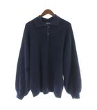 ギャルリーヴィー GALERIE VIE トゥモローランド 21AW ニットポロシャツ カシミヤ F 紺 ネイビー 長袖 23-02-14-02504 /AP