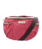 ハンター HUNTER ウエストバッグ ボディバッグ ロゴ ピンク /AN4
