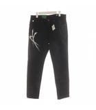 エドウィン EDWIN × ワンピース ONEPIECE ロロノアゾロモデル デニムパンツ ジーンズ 32 黒 ブラック 抽象柄 フルレングス ED32 /AN55