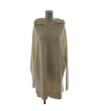 アンフィーロ UNFILO 22AW ニットパーカー プルオーバー 起毛ストレッチ M 白 ホワイト /AN54