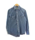 セブンバイセブン 7×7 ウエスタンシャツ デニム 長袖 S 青 /KH