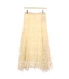 イエナ IENA 25AW フラワーレース フレアスカート ロング 38 キナリ 25060900209030 /KH