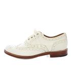 グレンソン GRENSON ドレスシューズ ウイングチップ レザー レースアップ 23.5cm 白 /TK