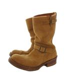 アディクトクローズ ADDICT CLOTHES エンジニアブーツ スエード ミドル丈 7.5 茶 /KH