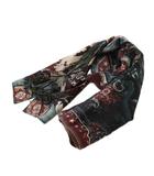 ジェイピージー JPG ネイティブアメリカン ストール 総柄 40 ボルドー 緑 /KH