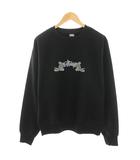 ステューシー STUSSY ラットパック RAT PACK スウェット トレーナー クルーネック 長袖 ロゴプリント バックプリント 裏起毛 M 黒 ブラック Z3000SAS /YT