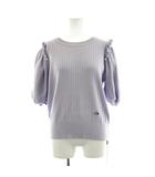 ルネ Rene ニット カットソー 五分袖 パール装飾 34 ラベンダー 6122350 /KU