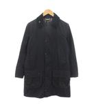 バブアー Barbour ボーダーSLオイルドコート BORDER SL OILED COAT ステンカラーコート アウター コーデュロイ切替 34 紺 ネイビー 1502122 /YT