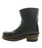 アヴィレックス AVIREX ホーネット HORNET ショートエンジニアブーツ US7.5 25.5cm 黒 ブラック /SS ■OS