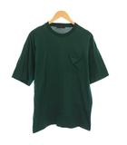 プラダ PRADA トライアングルロゴ ポケット Tシャツ カットソー 半袖 L 緑 UJN670 /KH