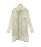 サルヴァトーレフェラガモ Salvatore Ferragamo スプリングコート ステンカラーコート アウター タグ付き 50 ライトグレー 144590 /YT