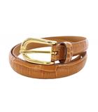 アンダーソンズ Anderson's ベルト レザー クロコ 型押し 80 ベージュ /TK