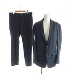 スーツ セットアップ ジャケット パンツ フォーマル S 紺 ネイビー 無地 ノッチドラペル 長袖 /AP