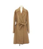 マックスマーラステュディオ Max Mara Studio ベルテッドコート ガウンコート チェスターコート ロング 42 茶 24260161926 /KH