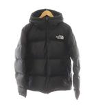 ザノースフェイス THE NORTH FACE ヌプシフーディー ダウンジャケット 上着 XL 黒 ブラック ロゴ フード付き 長袖 アウター ND92559 /AN41