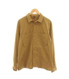 ルルレモン lululemon シャツ 長袖 L/G ブラウン 茶色 無地 胸ポケット /YM