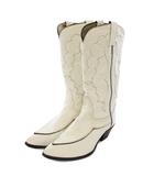 トニーラマ TONY LAMA ウエスタンブーツ ショートブーツ レザー 6 M 白 /BM