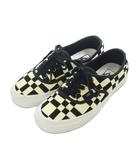 バンズ VANS スニーカー 24.5cm 黒 ブラック アイボリー 市松模様 /RI ■OS