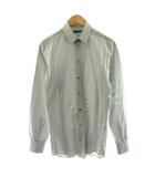 ドルチェ&ガッバーナ ドルガバ DOLCE&GABBANA GOLD カジュアルシャツ 長袖 ストライプ柄 コットン 39 15.5 黒 ブラック 白 ホワイト G5CX51 /KU