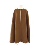 マディソンブルー MADISONBLUE SIDE SLIT LONG CAPE サイドスリット ロングケープ コート 1 茶 MB194-2033 /KH
