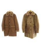 コーチ COACH リバーシブル シアリング ムートンコート ロング S 茶 CB662 /KH